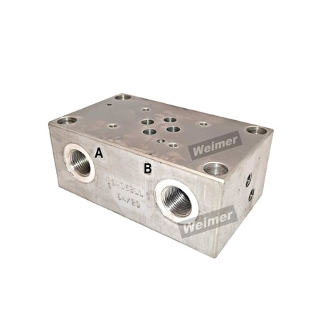 NG6 montageblock R3/8" ut i sidan, aluminium